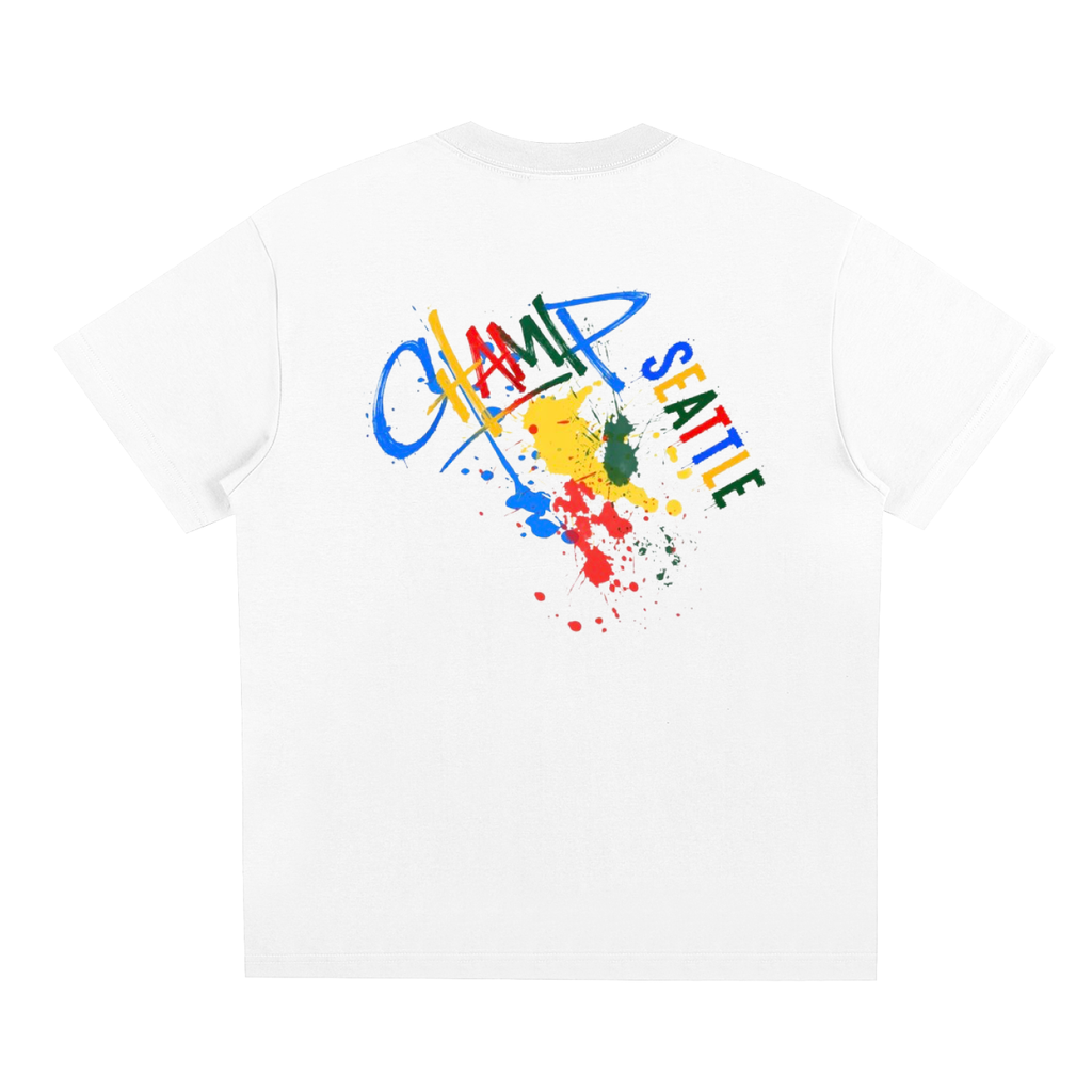 Champ Paint splatter T-Shirt(Seattle)